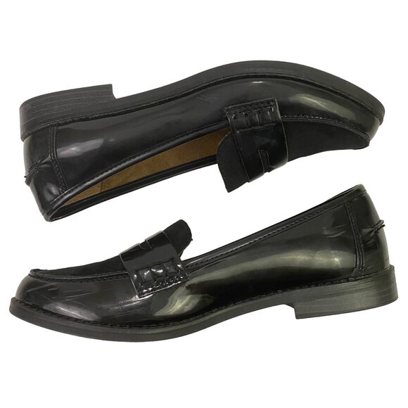 Sonoma Black Patent Ortholite Loafers Work Office Career Shoes Closed Toe Size 9 - Picture 6 of 12